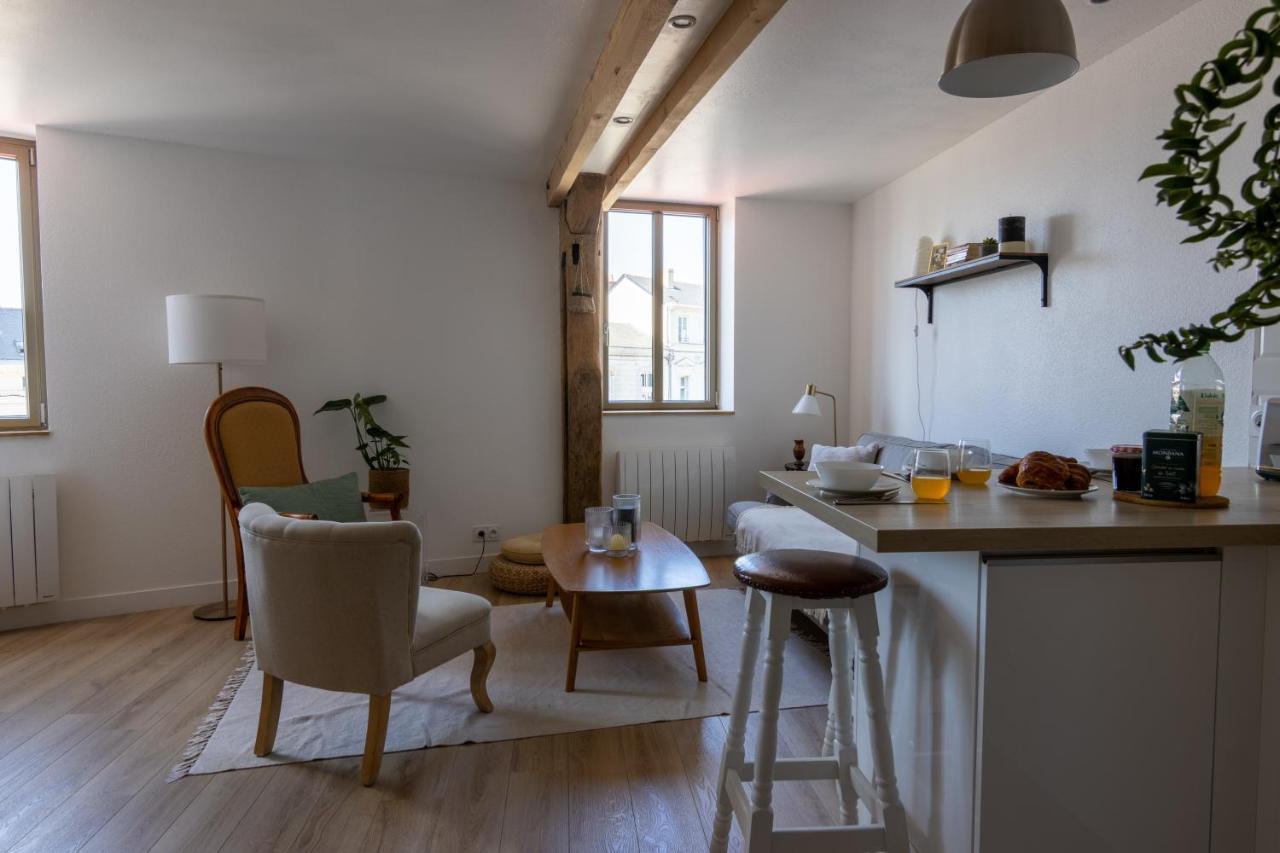 APPARTEMENT DUPLEX SAUMUR CENTRE, refait à neuf, à proximité du château Exterior foto